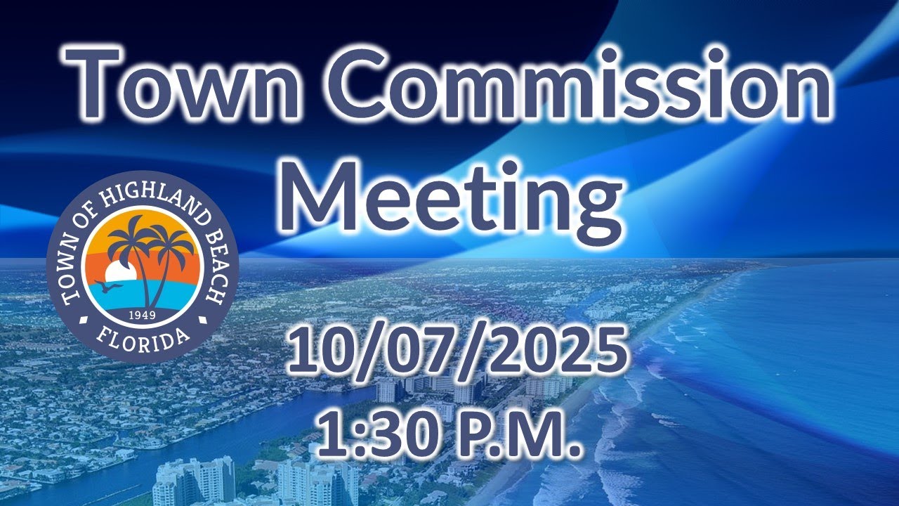 October 07, 2025 Town Commission Meeting
