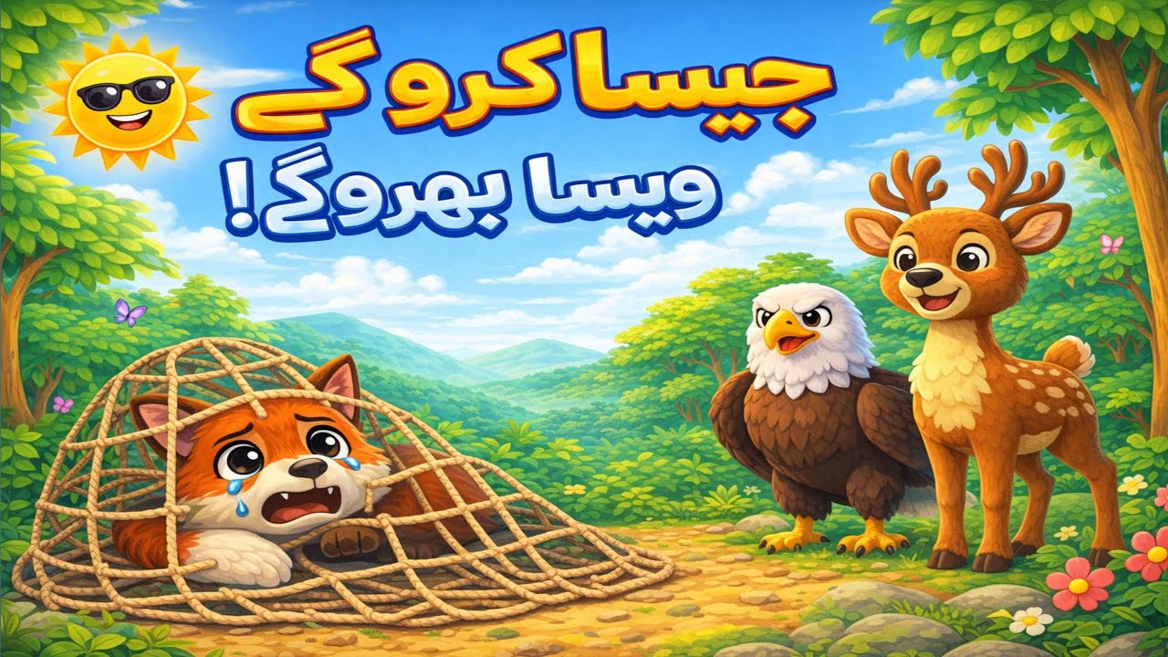 Jisa karoge wesa bharoge story in hindi | جیسا کروگےویسا بھروگی Urdu cartoon