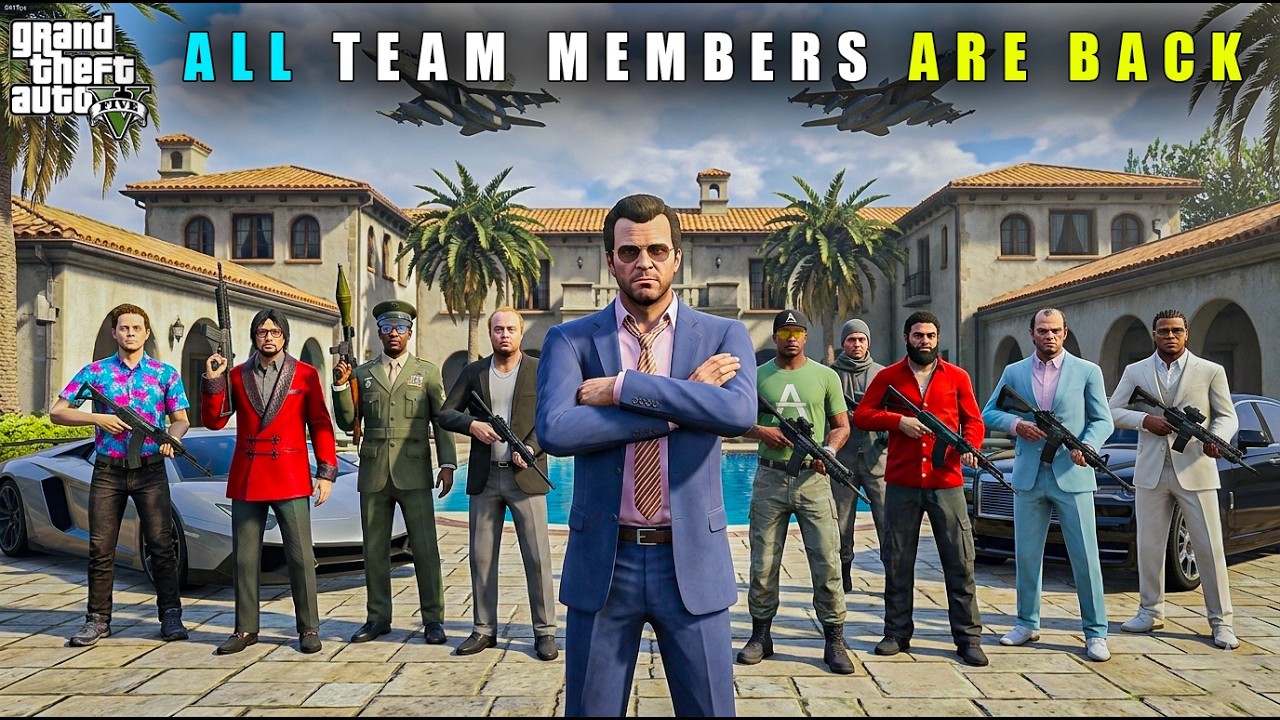 GTA 5 : FINALLY MICHAEL'S ALL TEAM MEMBERS ARE BACK || BB GAMING