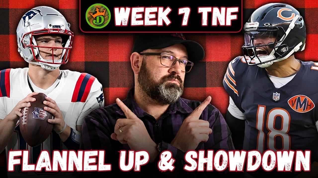 NFL DFS DraftKings Showdown Picks LIVE Strategy For Patriots-Bears Thursday Night Football Lineups
