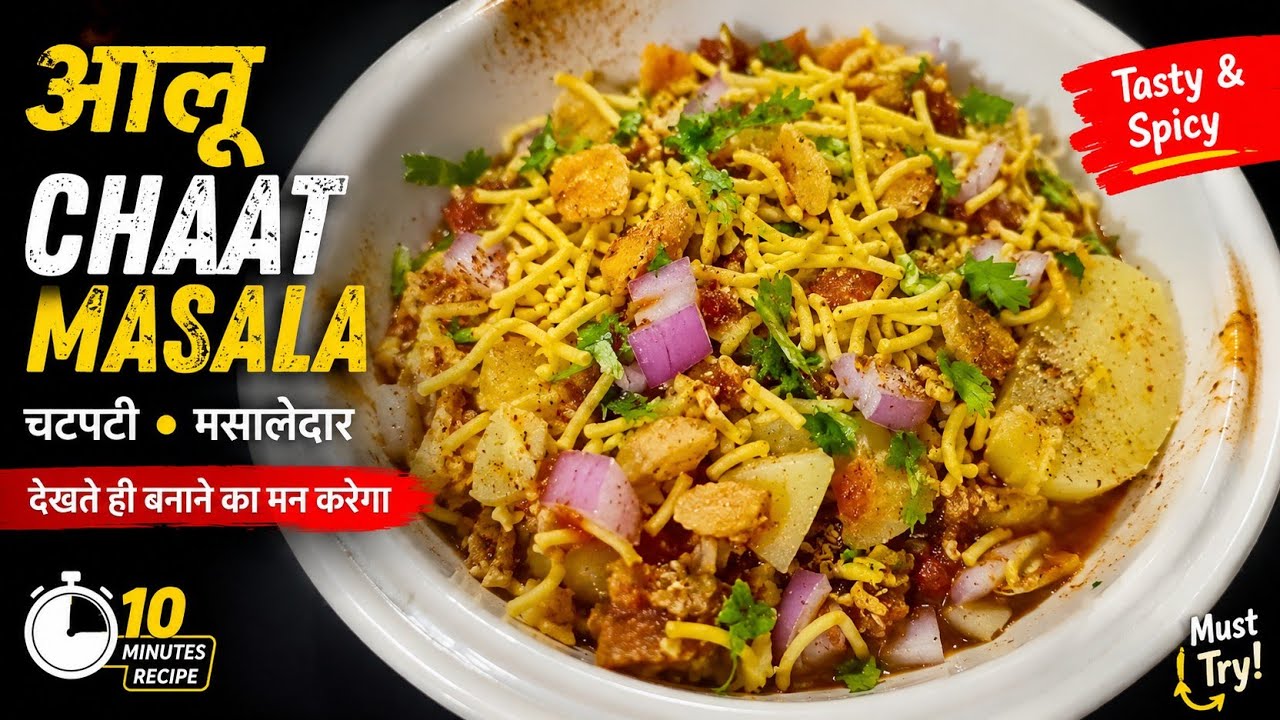 Bahut hi chatpata aur swadisht unique tarike ki recipe aloo cut|Aalu ka chat recipe||