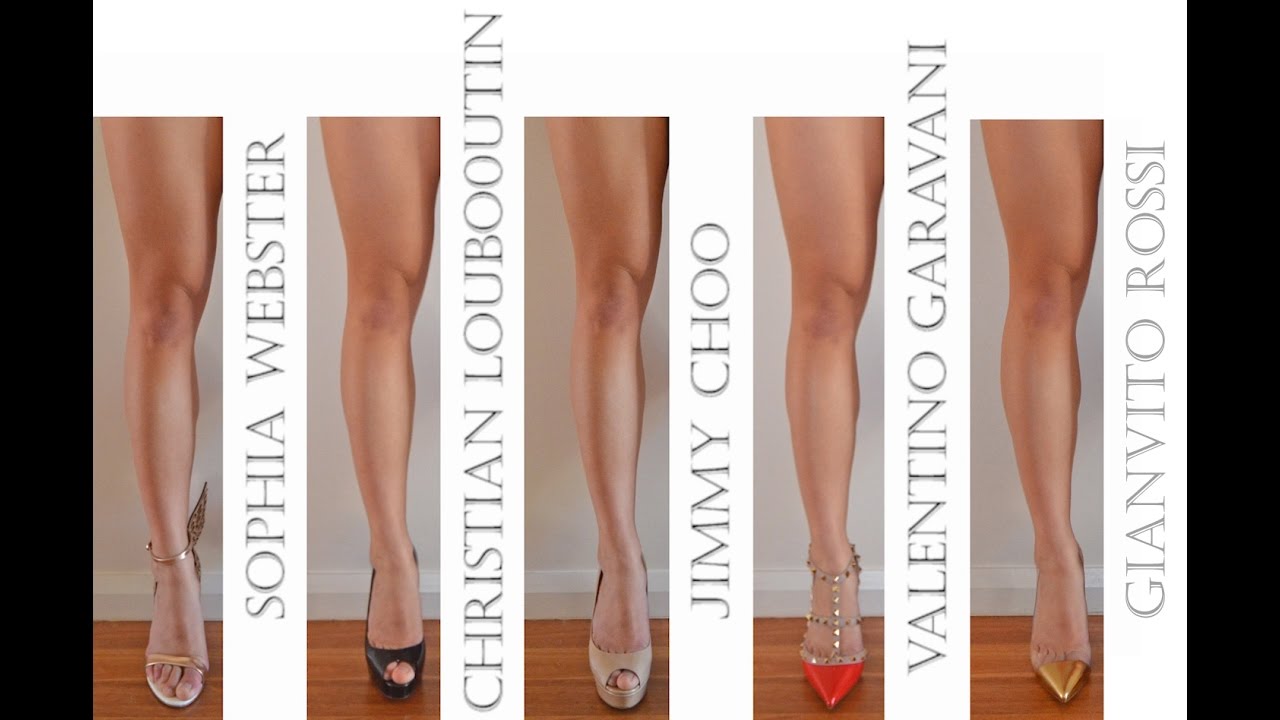 Designer Shoe Collection review - Jimmy Choo, Louboutin, Valentino, Gianvito Rossi, Sophia Webster!