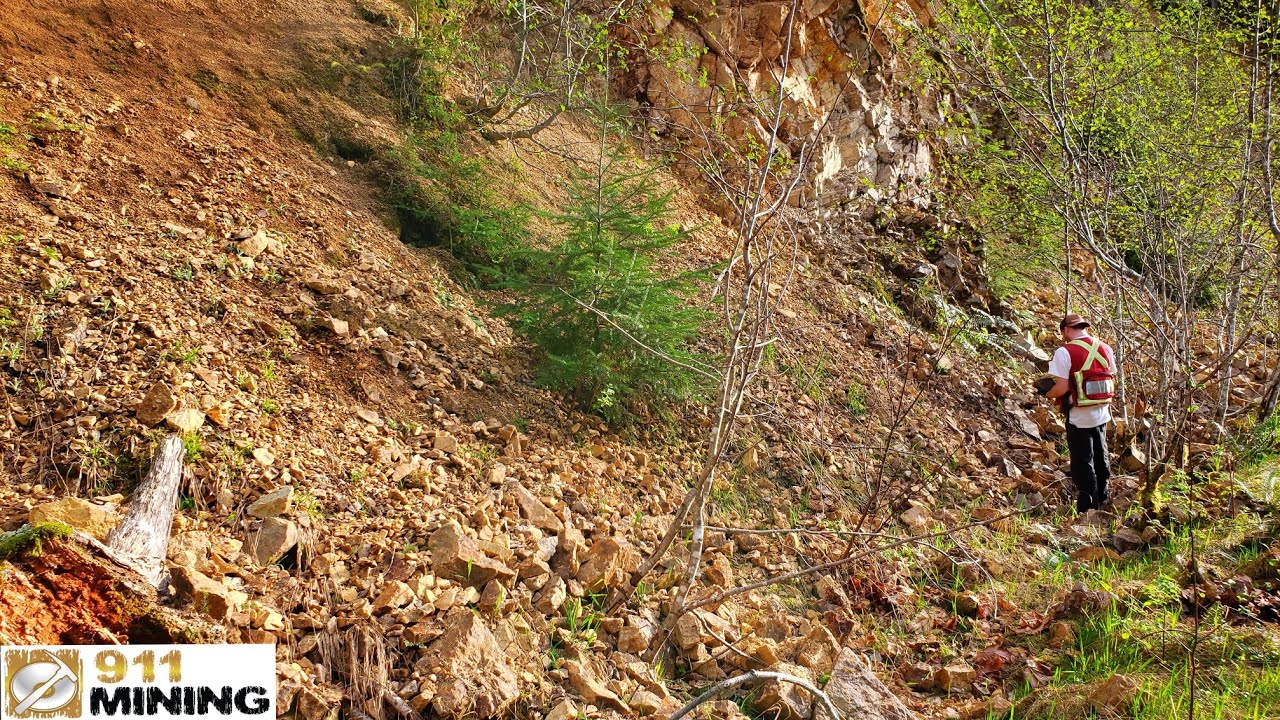 Bulk Sampling Gold & Silver Float Rocks From A Big Outcrop!