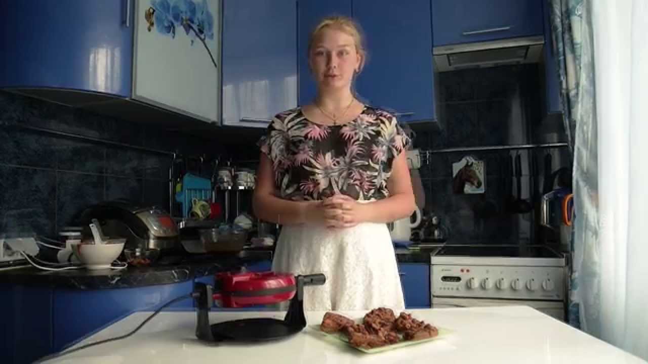 Шикарные вафли из овсяных хлопьев на электровафельнице GFGril GF-020 Waffle Pro