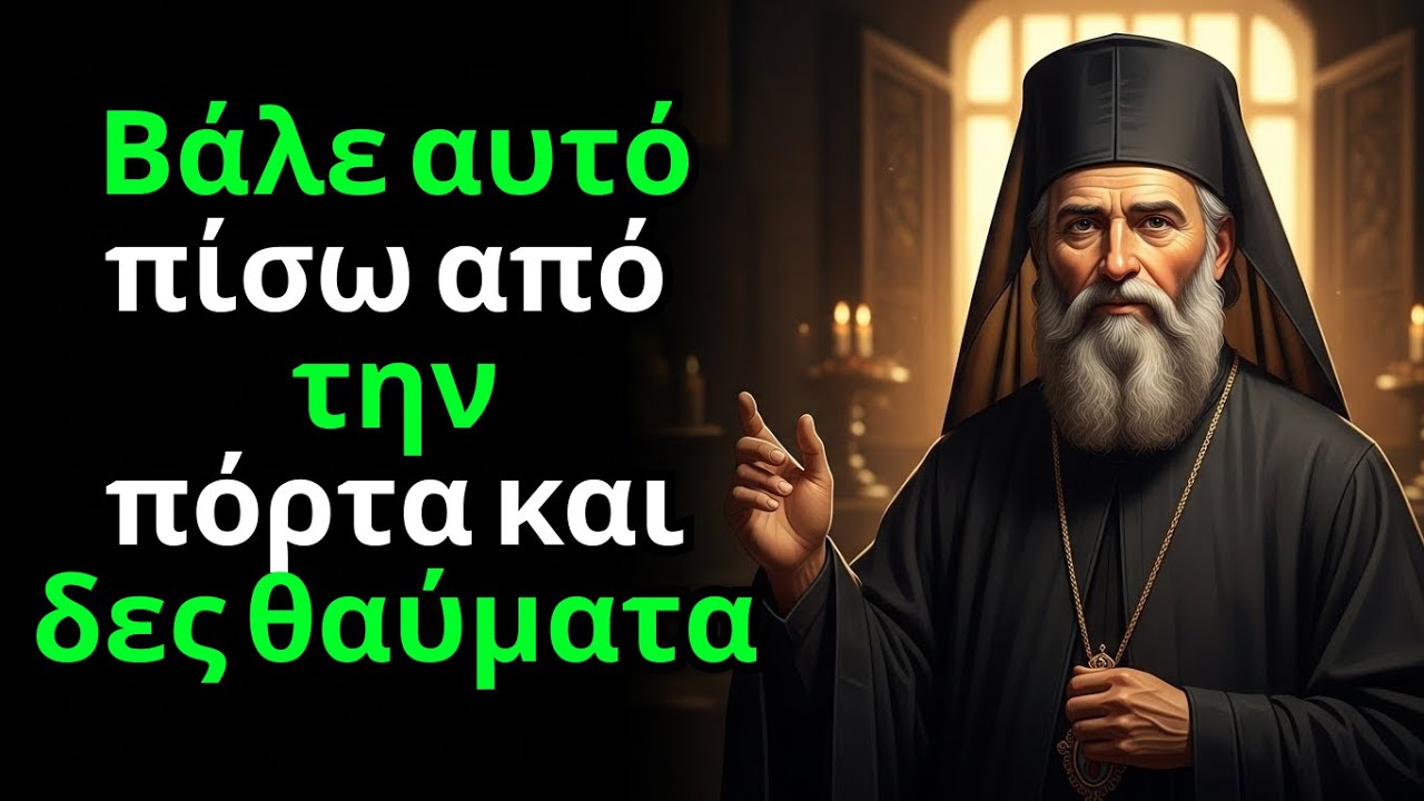 Ο Άγιος Νεκτάριος αποκαλύπτει: Βάλε αυτό πίσω από την πόρτα σου και θα δεις θαύματα!