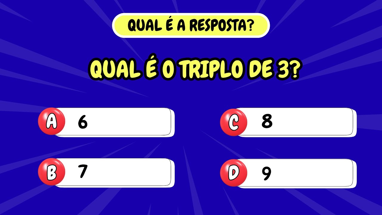 Desafio de Matemática Infantil | Perguntas Fáceis e Divertidas