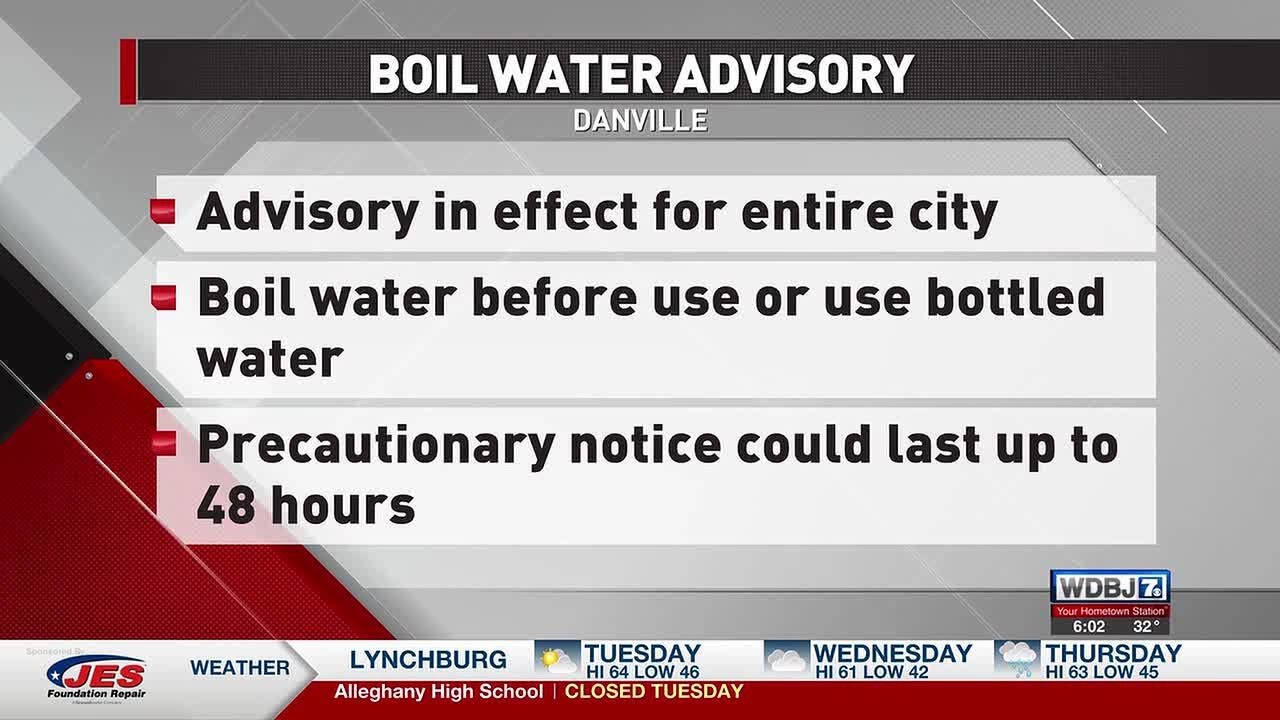 Danville Under City-Wide Boil Water Advisory Until Further Notice