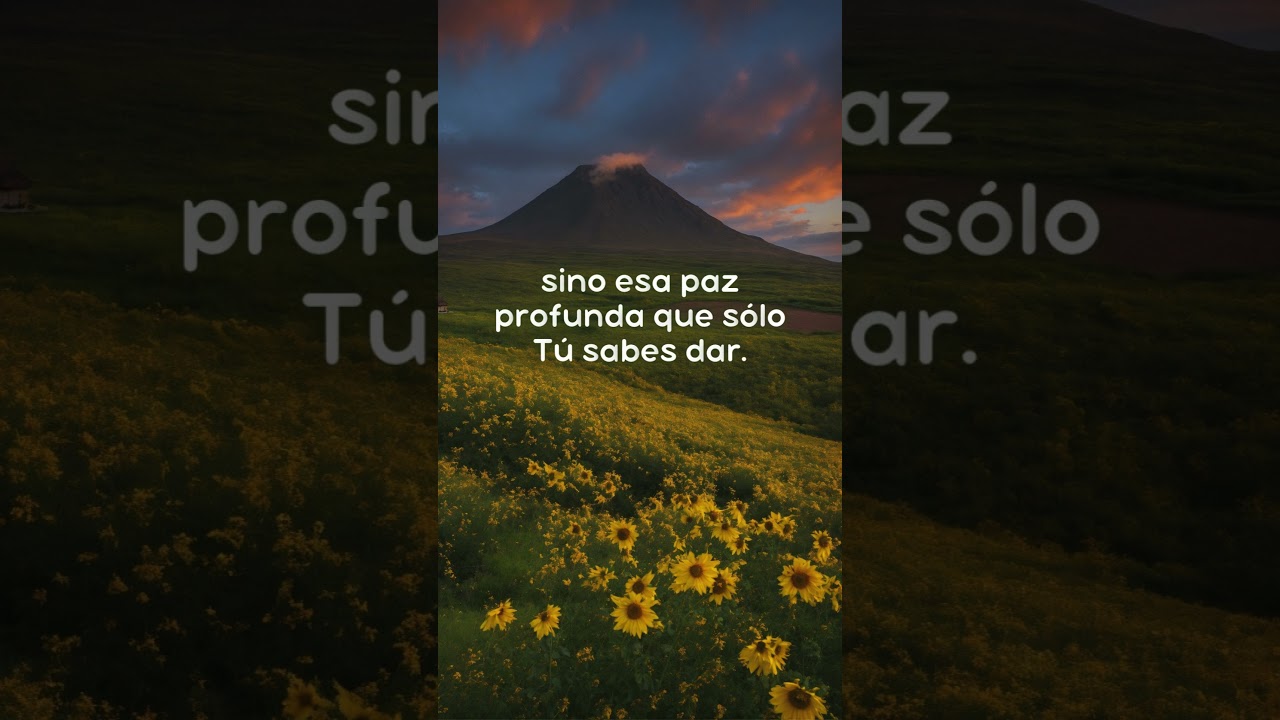 Dios ofrece una paz que el mundo no puede dar. 