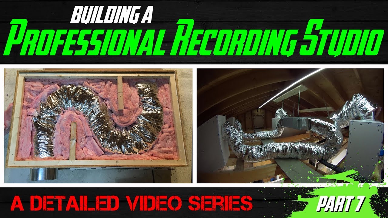 Building A Professional Recording Studio - Part 7 (HVAC baffle box build & setup)