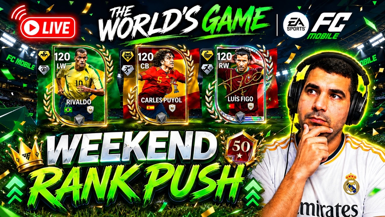 FC MOBILE:-WEEKEND RANK UP &  H2H WITH SUBS   #fcmobile #football  #eafc #livestream #fifaworldcup