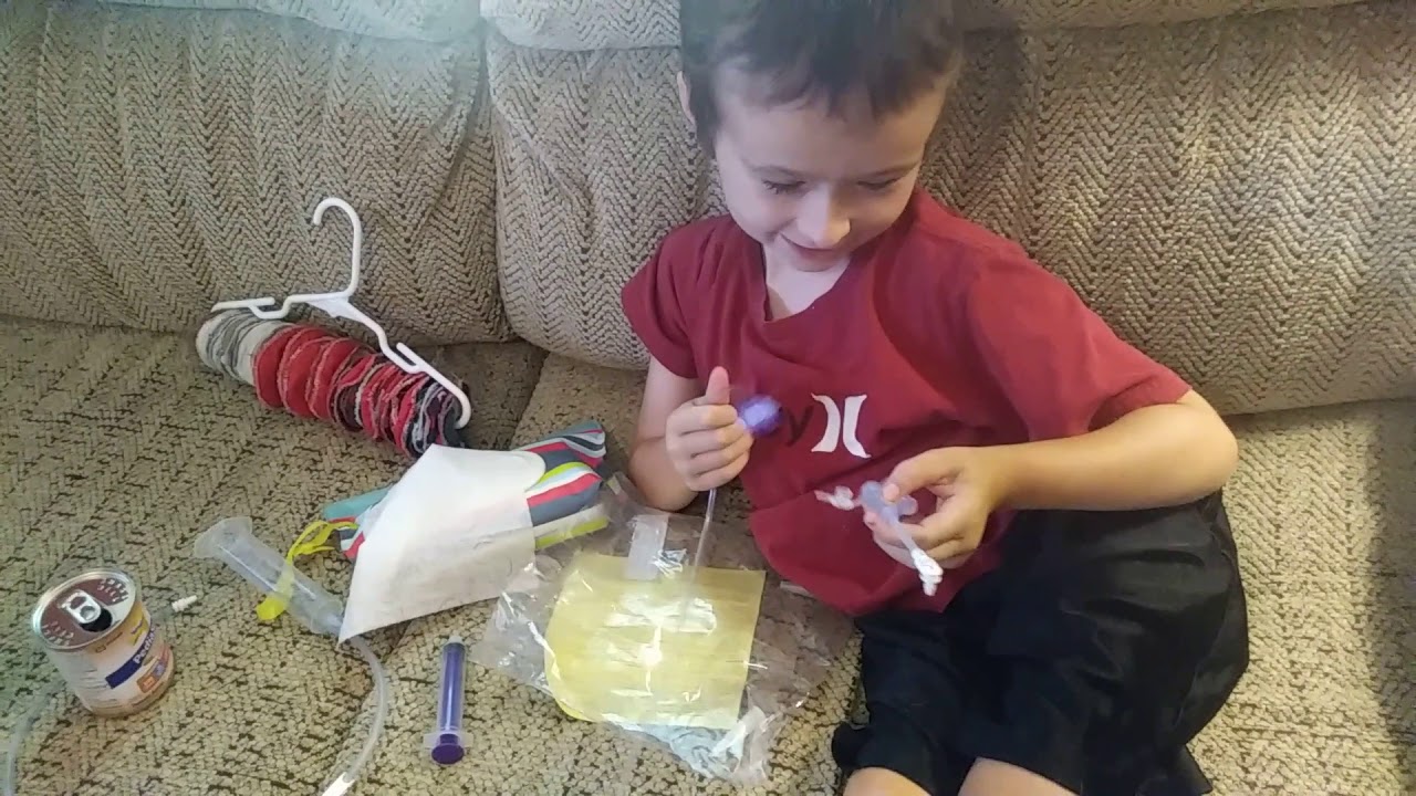Part one- Older kid getting a tube feeding - how-to gtube
