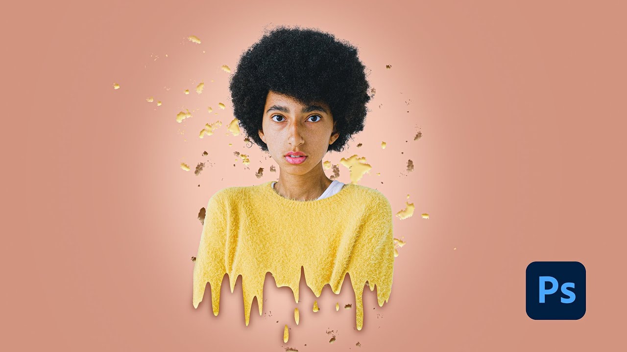 Comment faire un effet de coulure (dripping effect) tuto Photoshop