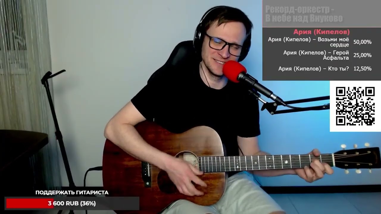 Рекорд Оркестр - В небе над Внуково 🎶 кавер на гитаре и аккорды