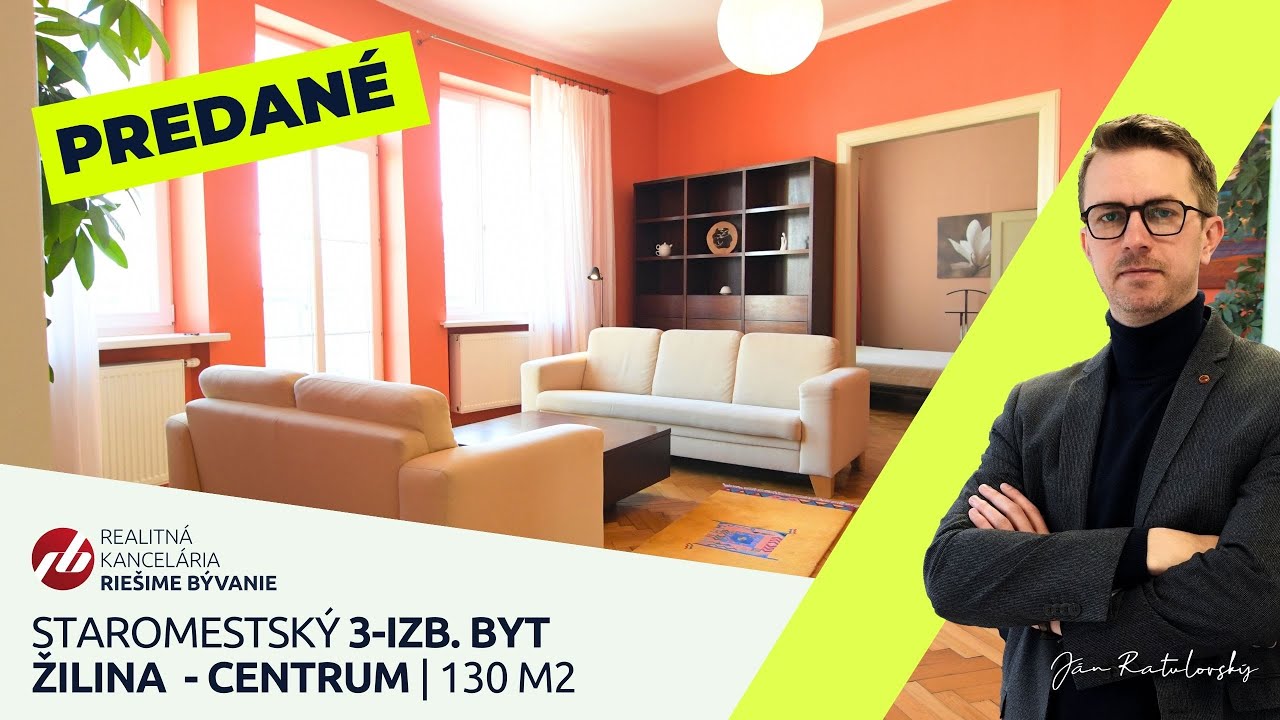 PREDANÝ | 3-izb. byt | Žilina | Centrum | realitný maklér | nehnuteľnosti | realitná kancelária