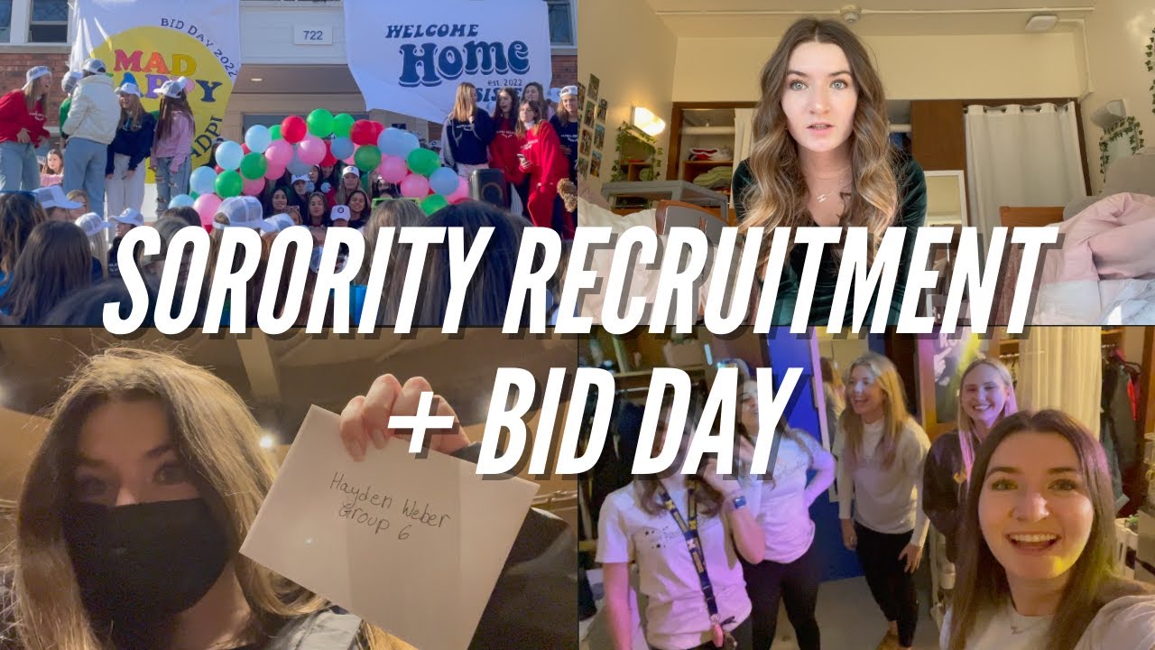 What Sorority Recruitment Is Really Like + Bid Day | University of Michigan