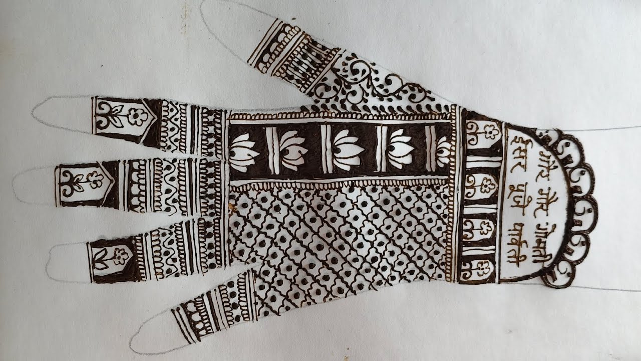 Simple and easy beautiful bridal mehandi design for beginners | gangaur special new mehandi design |
