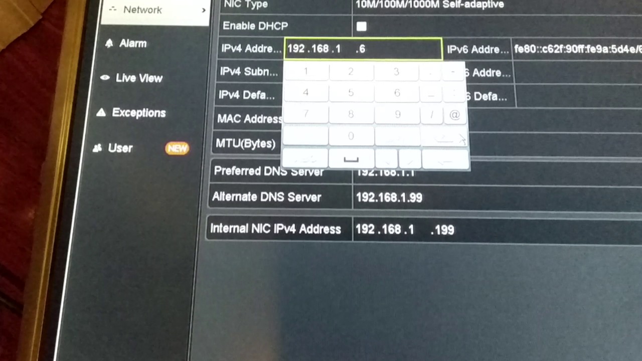 как настроить статический IP-адрес на hikvision nvr????
