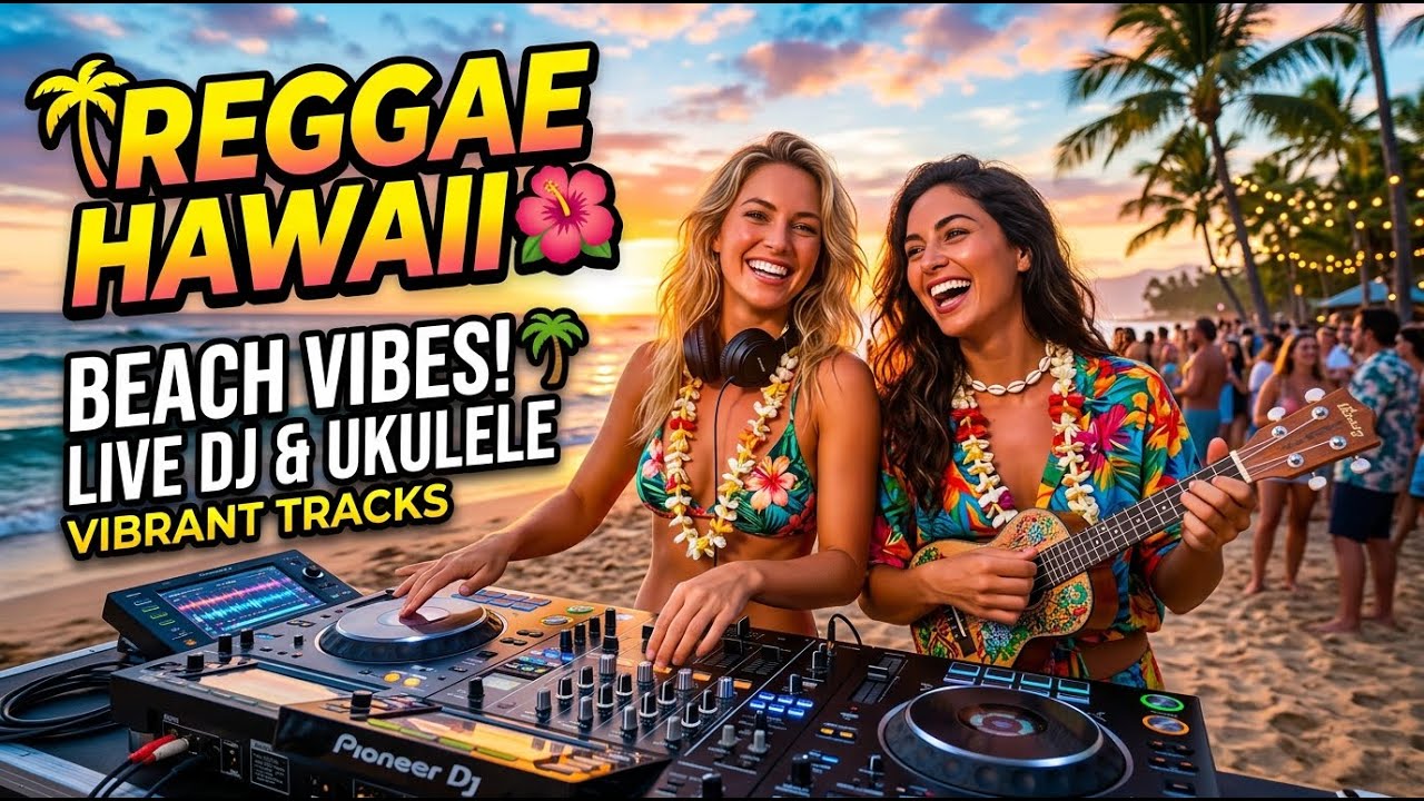 Hawaiian Reggae Mix 🌊 Tropical Chill Reggae for Work & Study