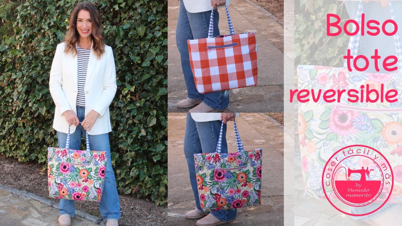 Bolso tote reversible,  Laura