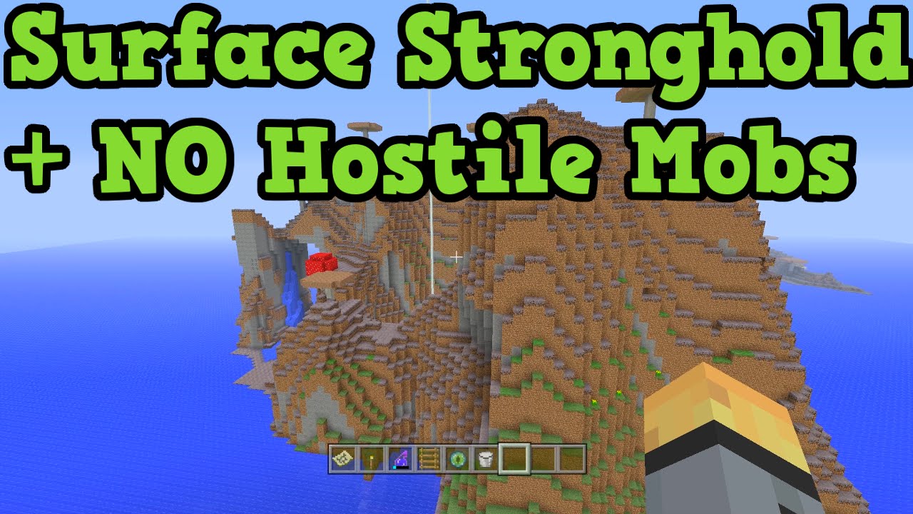 Minecraft Xbox 360 + PS3 Seed: Surface Stronghold & NO HOSTILE MOBS