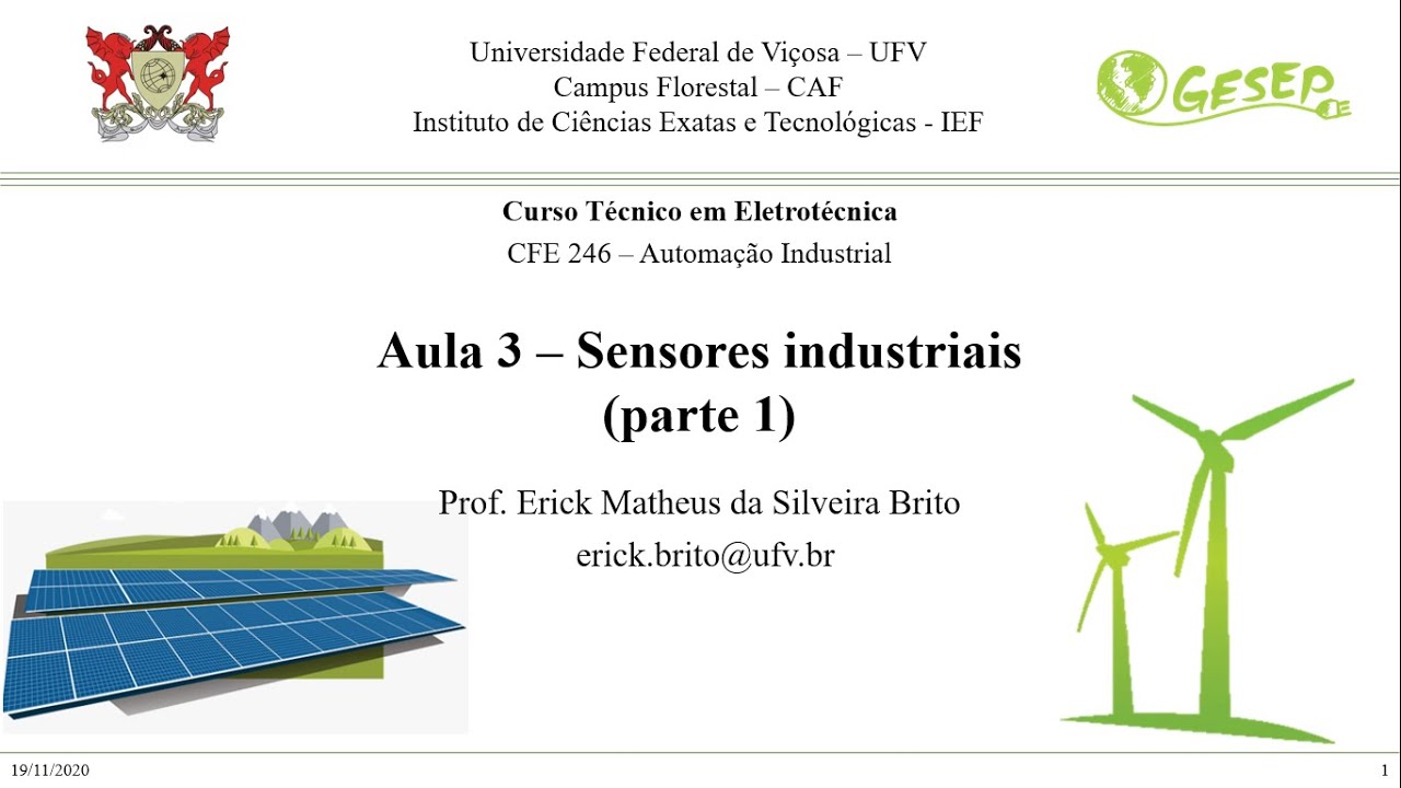 Aula 03 - Sensores Industriais (parte 1)