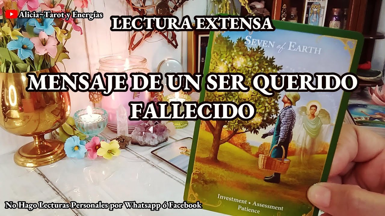 ✨Necesitas Escuchar este Mensaje de un Ser Querido Fallecido✝️🕊Solo para ti💌con mucho amor #tarot ✨