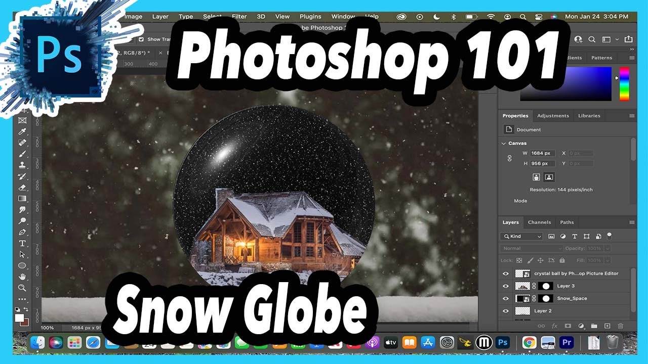 Photoshop 101: Snow Globe/Crystal Ball Tutorial