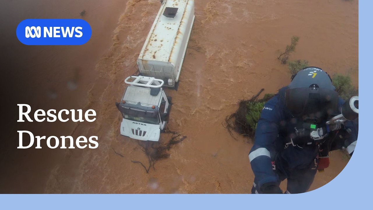 SASES trial drones to assist stranded motorists in flood emergencies | ABC NEWS