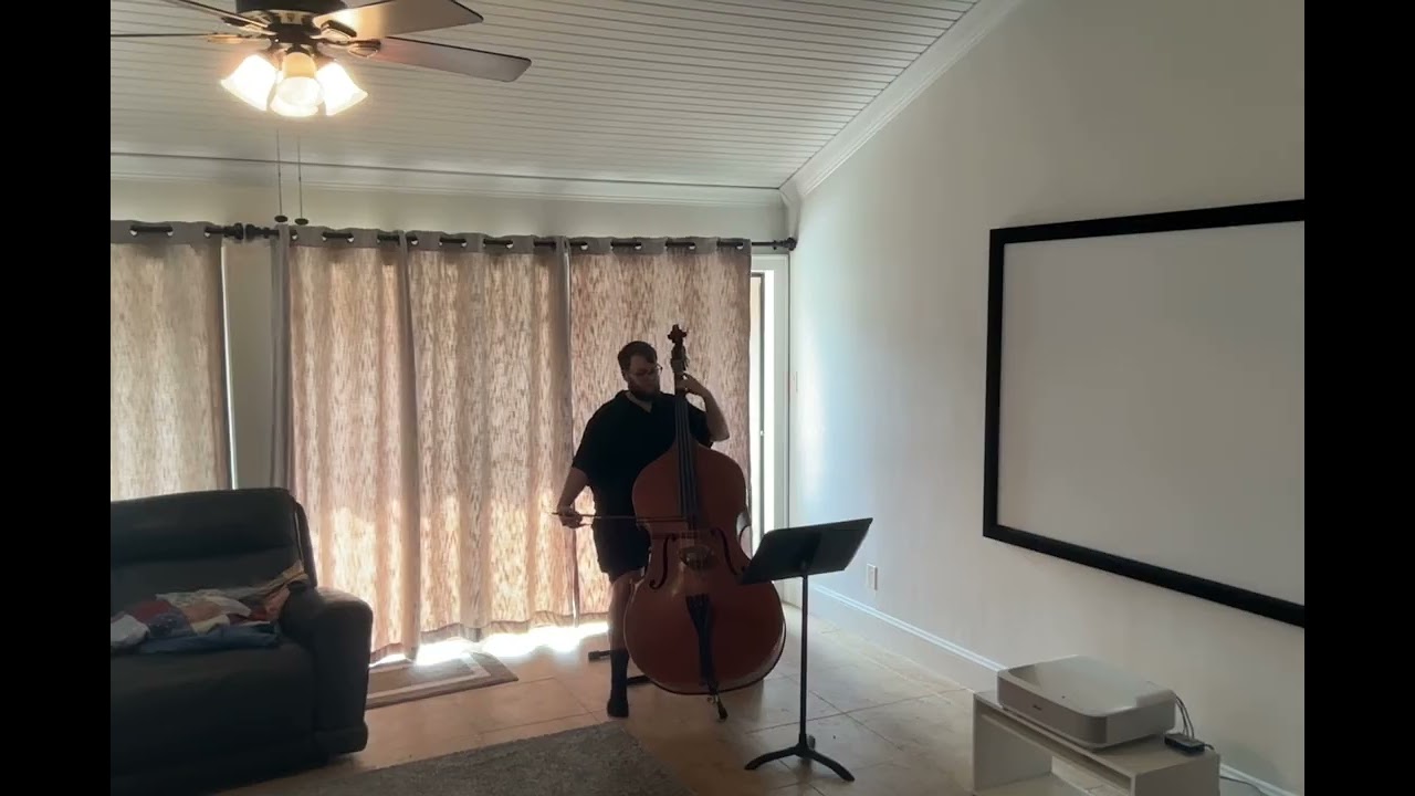 Cesar Franck sonata in A Major, mvt 3, Grant Phillips, double bass