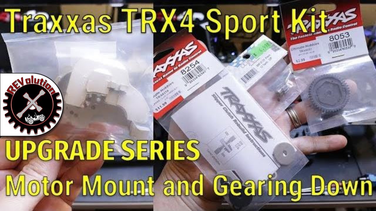 Traxxas TRX4 Sport Kit Upgrade Series - 45T Spur Gear, 12T Pinion and Aluminum Motor Mount