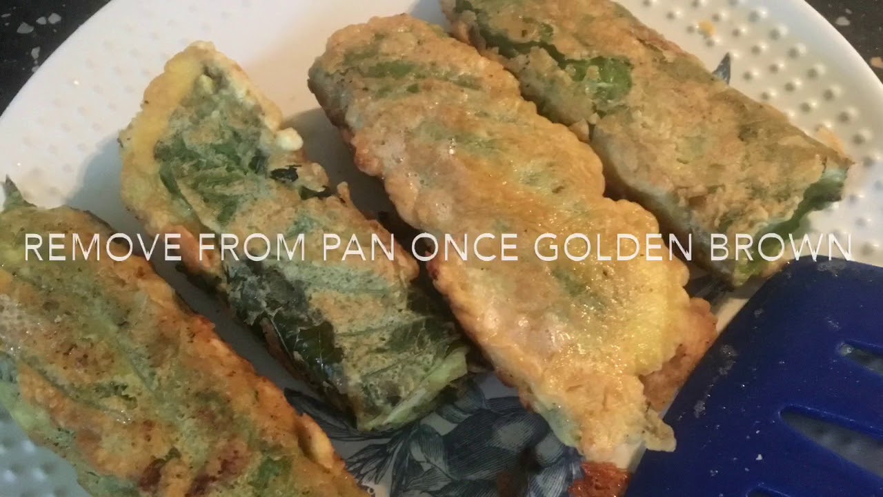 Pan-fried Korean Perilla Leaves (w/Tofu)