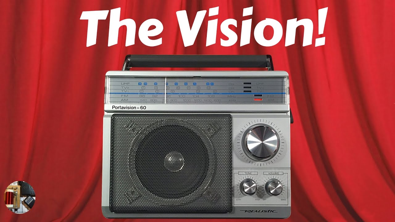 Realistic Portavision-60 12-781 AM FM TV Band Radio Review