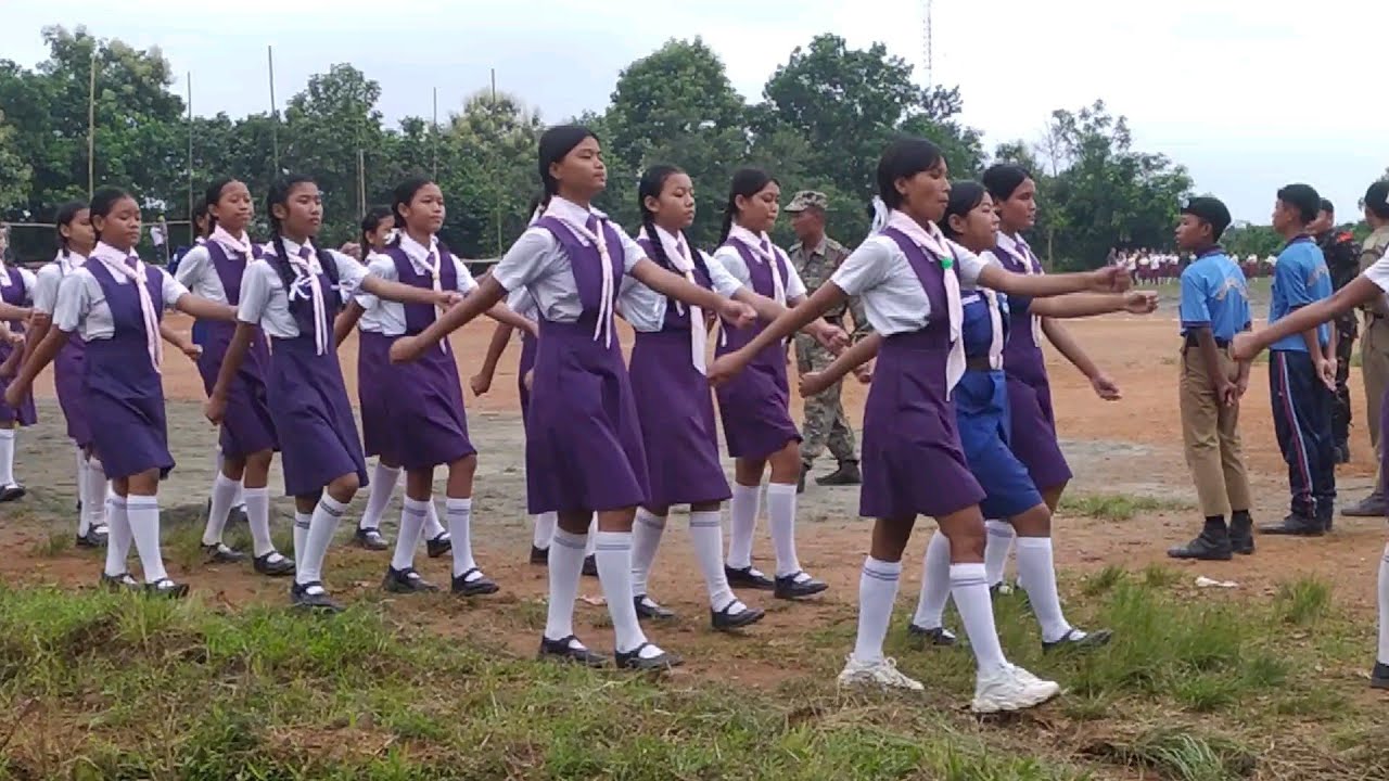 practice for Independence day 2023 at New Tura Playground