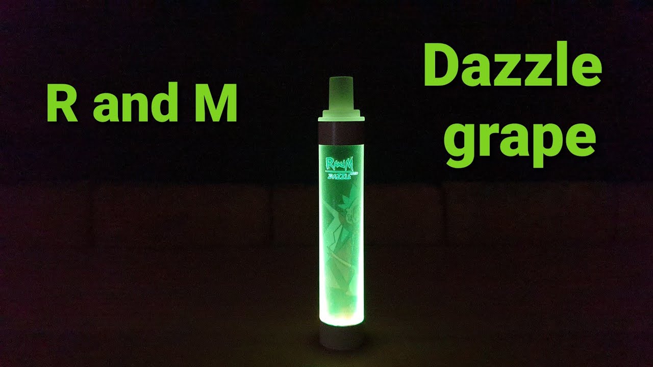 รีวิวบุหรี่ไฟฟ้าใช้แล้วทิ้งค่าย R and  M  dazzle 🍇 grape