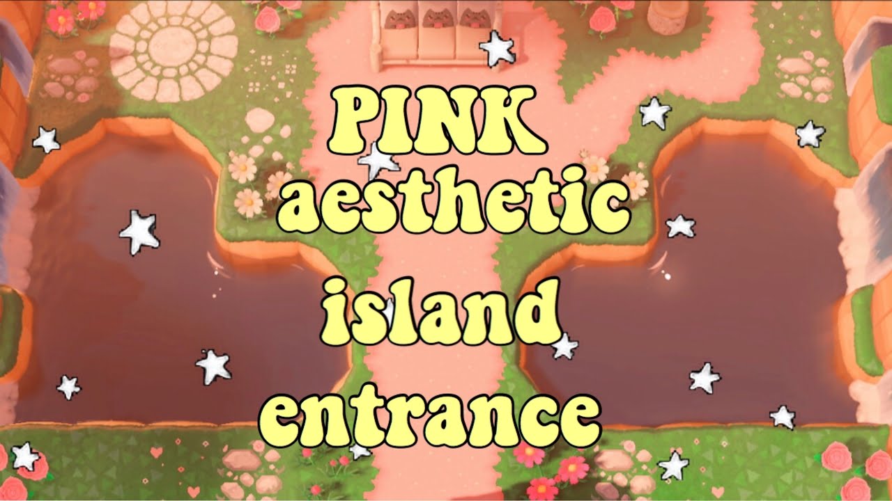 PINK AESTHETIC ISLAND ENTRANCE!!! ANIMAL CROSSING NEW HORIZONS