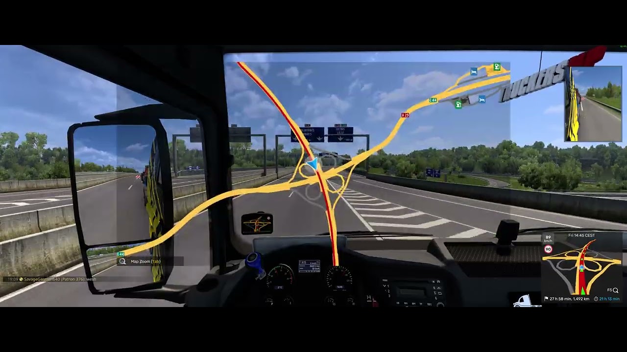 Euro Truck Simulator 2 TMP Calais -  Ajaccio Across France