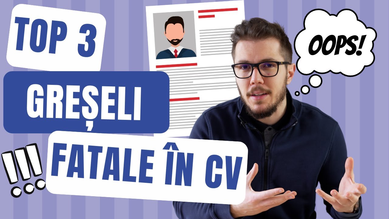 Top 3 Greșeli FATALE &icirc;n CV-ul unui Programator