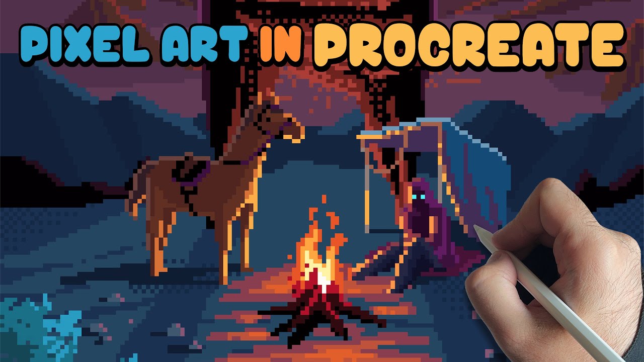 Как создать пиксельную графику в Procreate