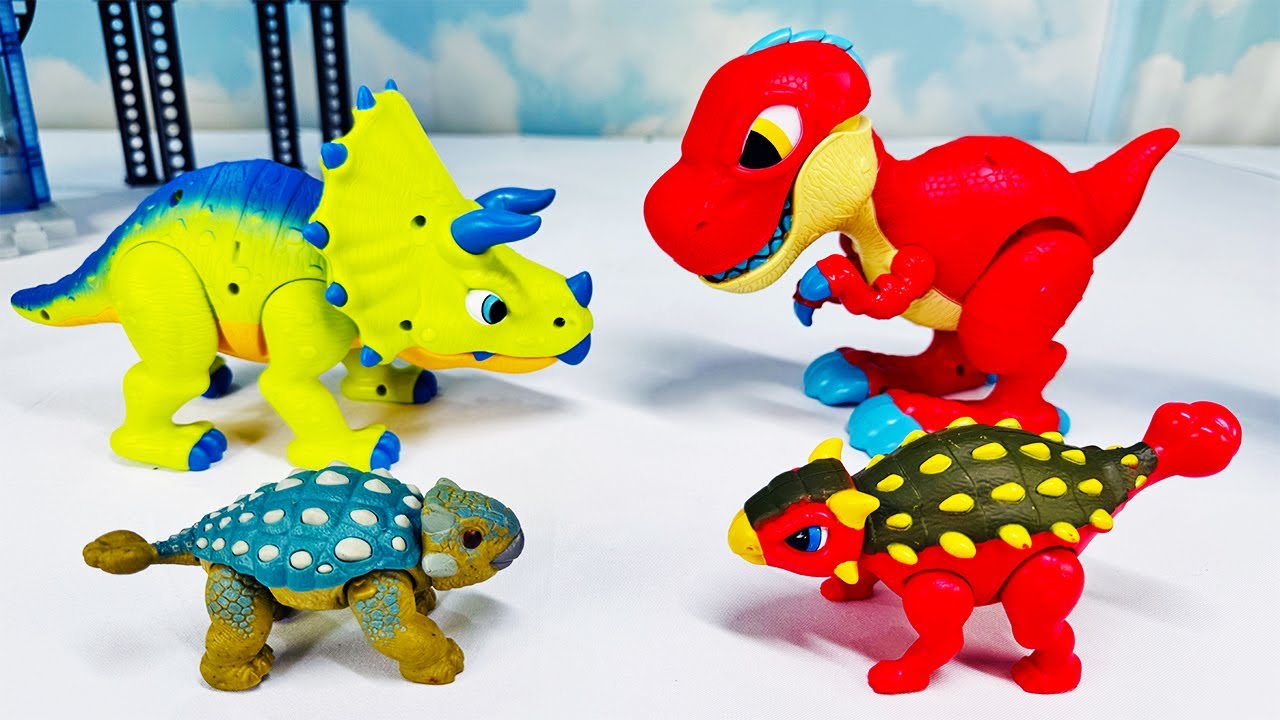 Color Dinosaurs Escape in the City