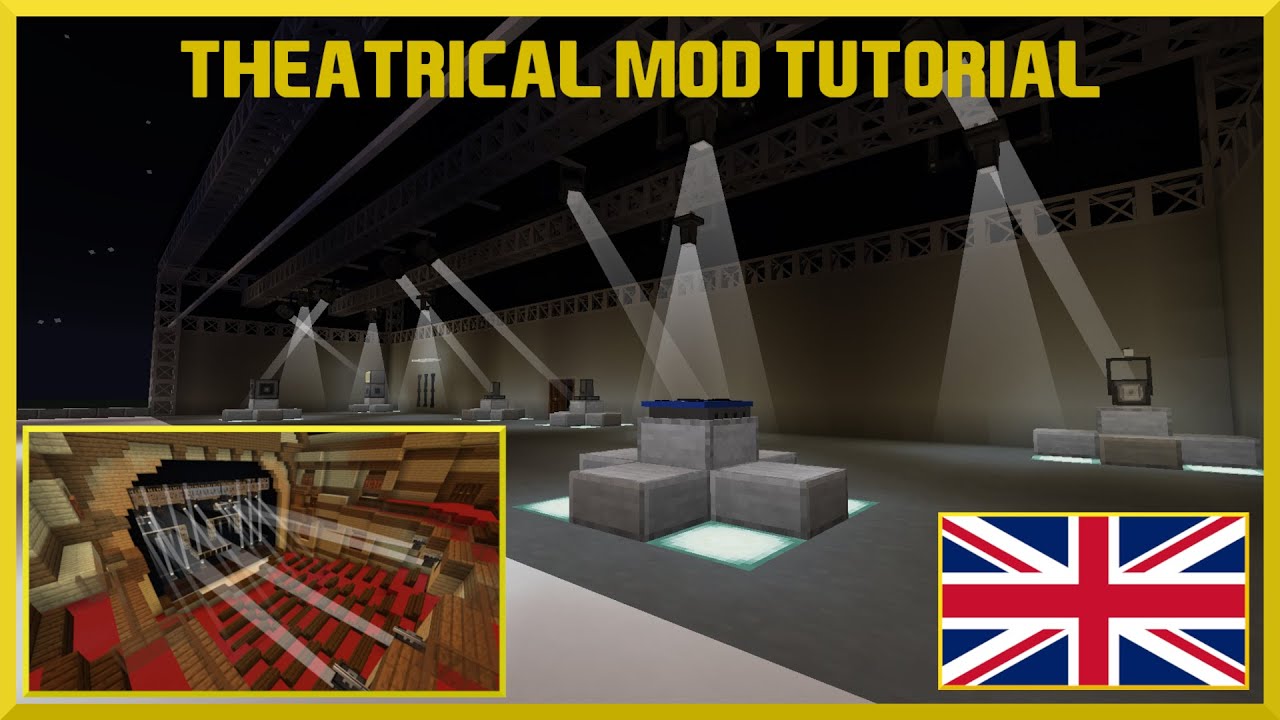 THEATRICAL MOD TUTORIAL | MINECRAFT SHOWCASE | Moving Lights in Minecraft!? [ENGLISH]