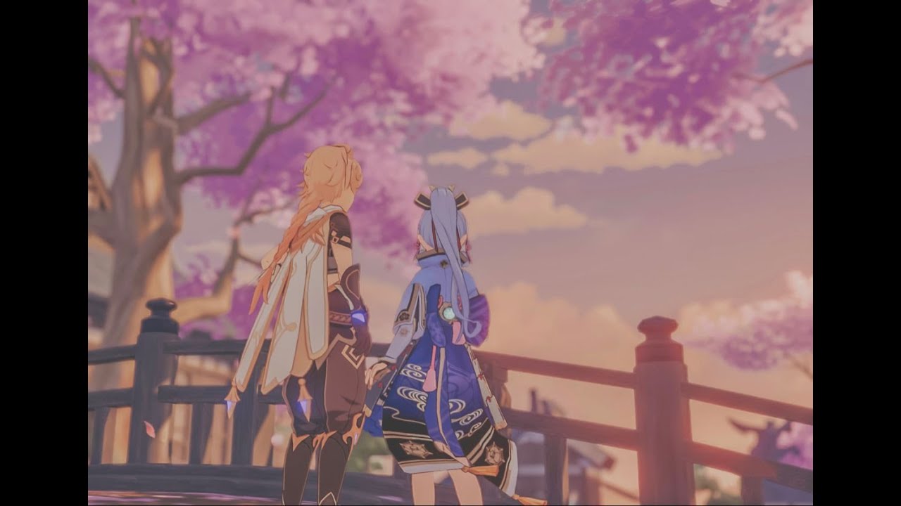 Ayaka and Aether on a date?! (Just get married, you two.)