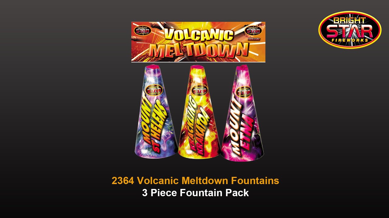 Bright Star Fireworks - 2364 Volcanic Meltdown Fountains