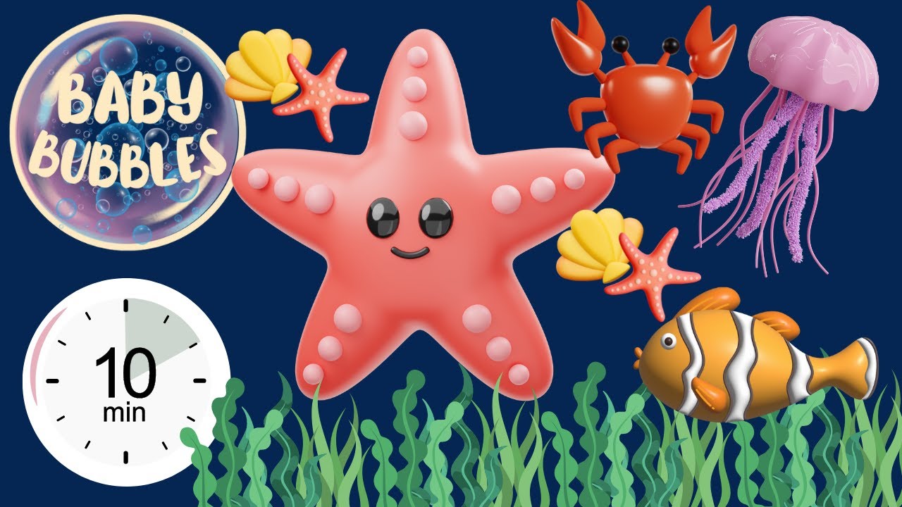 Baby Sensory HIgh Contrast Video for Babies! Under the Sea! #babysensory #babydevelopment #babycare