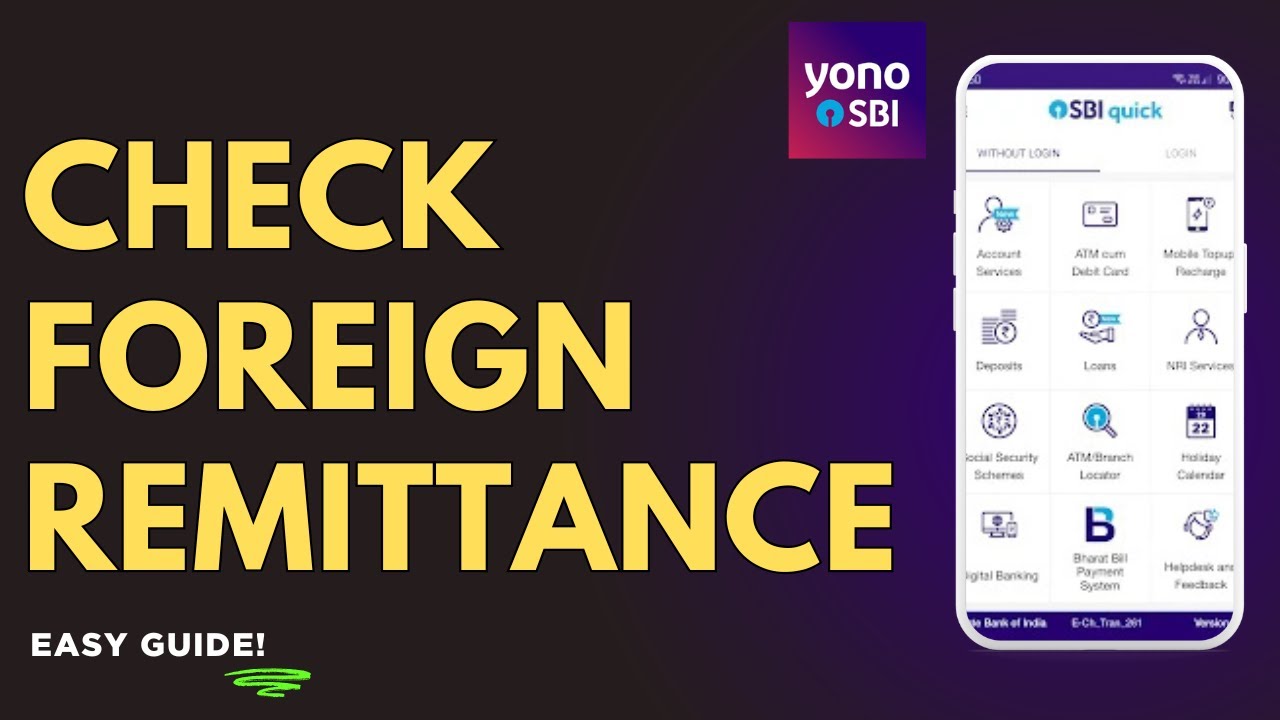 How to Check Foreign Remittance in SBI