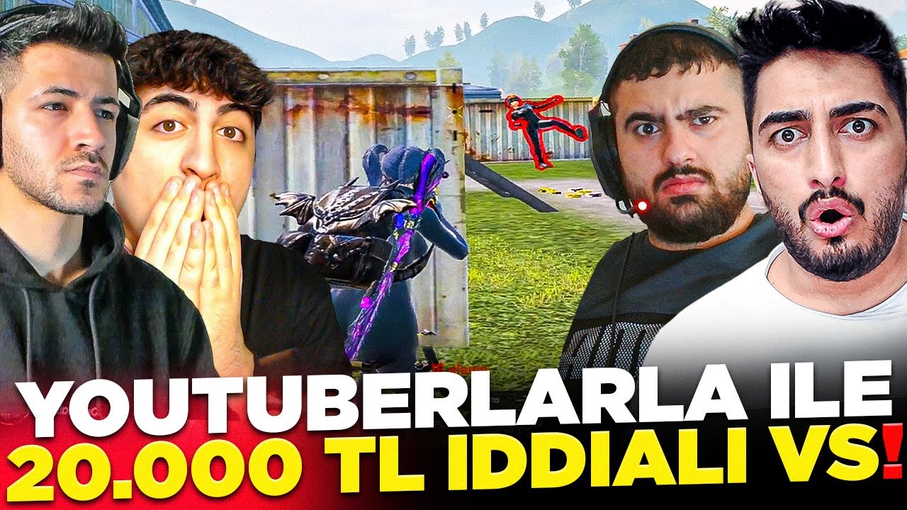 YOUTUBERLAR İLE 20.000 TL CEZALI 2VS2! 😱( KAVGA ÇIKTI!) - PUBG Mobile