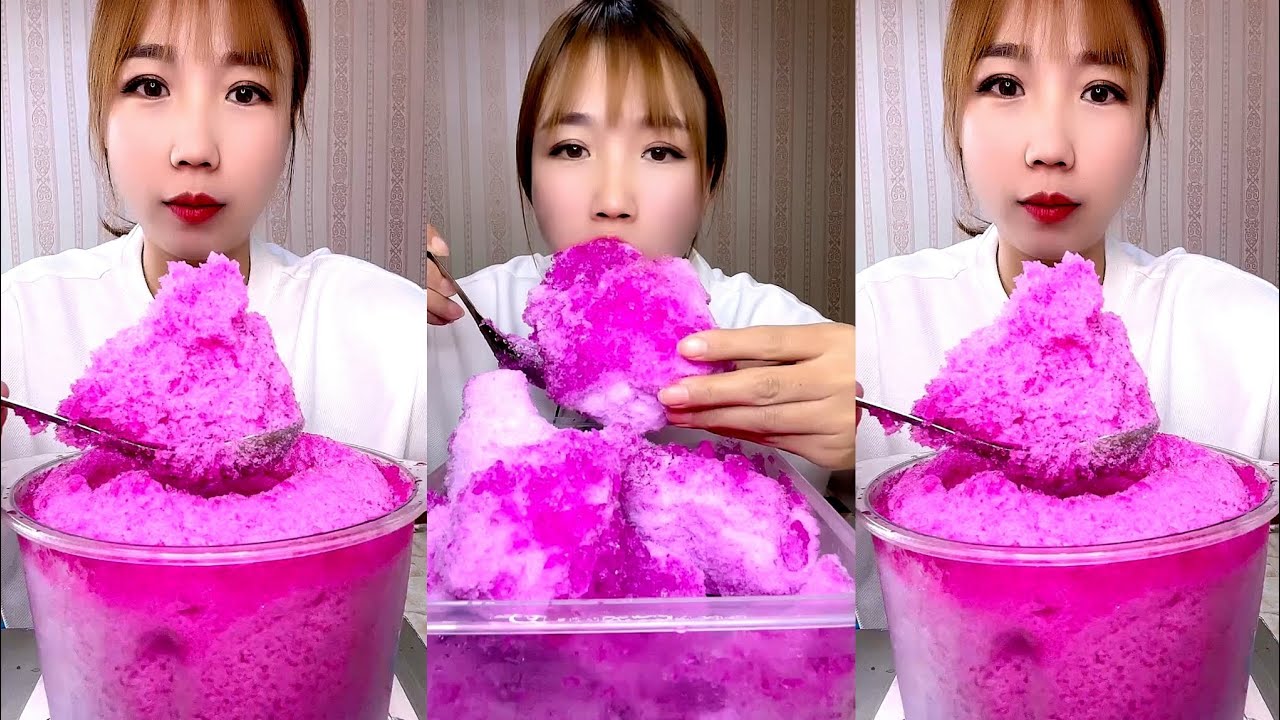 ASMR SHAVED ICE EATING QIAN