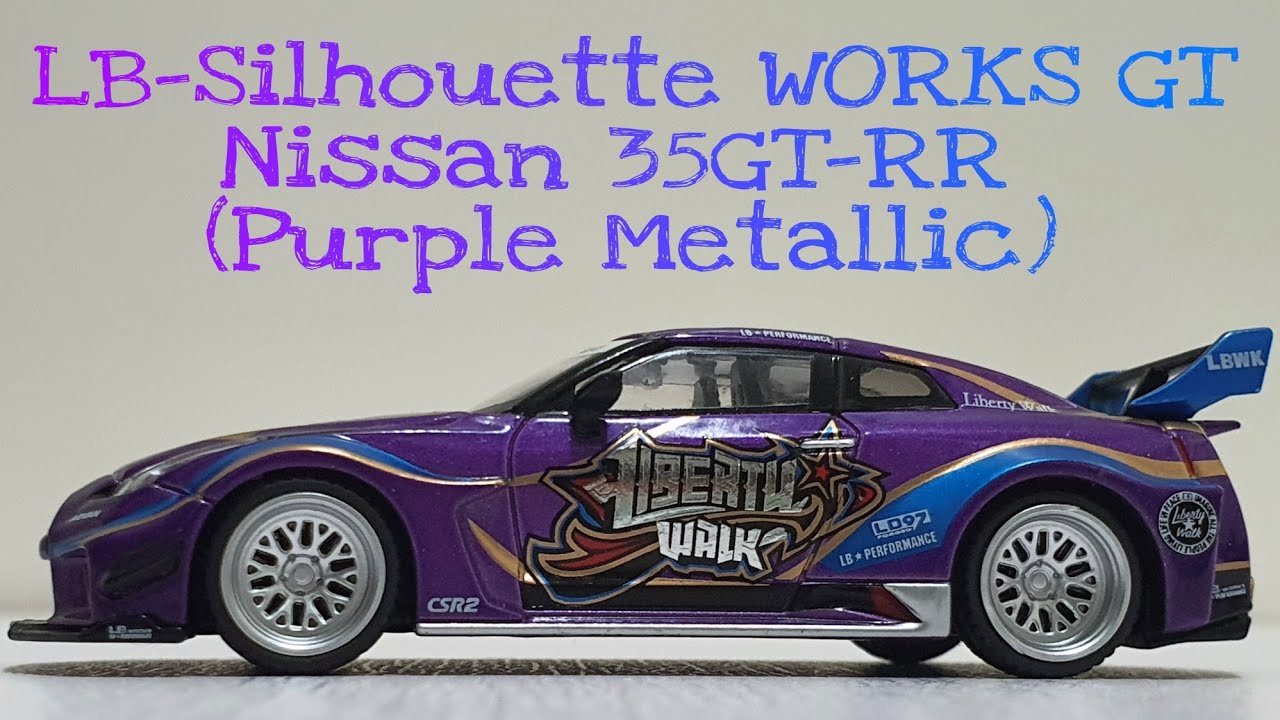 MINI GT Limited Edition LB-Silhouette WORKS GT Nissan 35GT-RR Purple Metallic / No. 245 Unboxing
