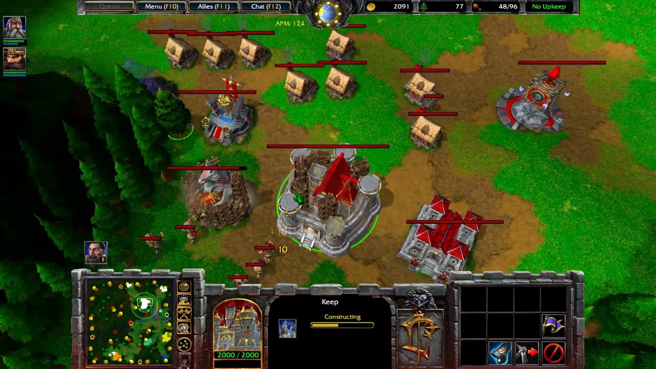 1 (Human) vs 6 Insane Computers AI (All Night Elf) | Warcraft 3 Reforged