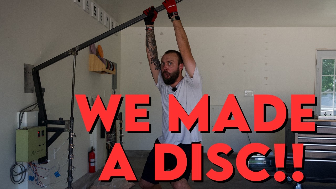 WE MADE A DISC BY HAND!! | How to Make a Disc Golf Disc