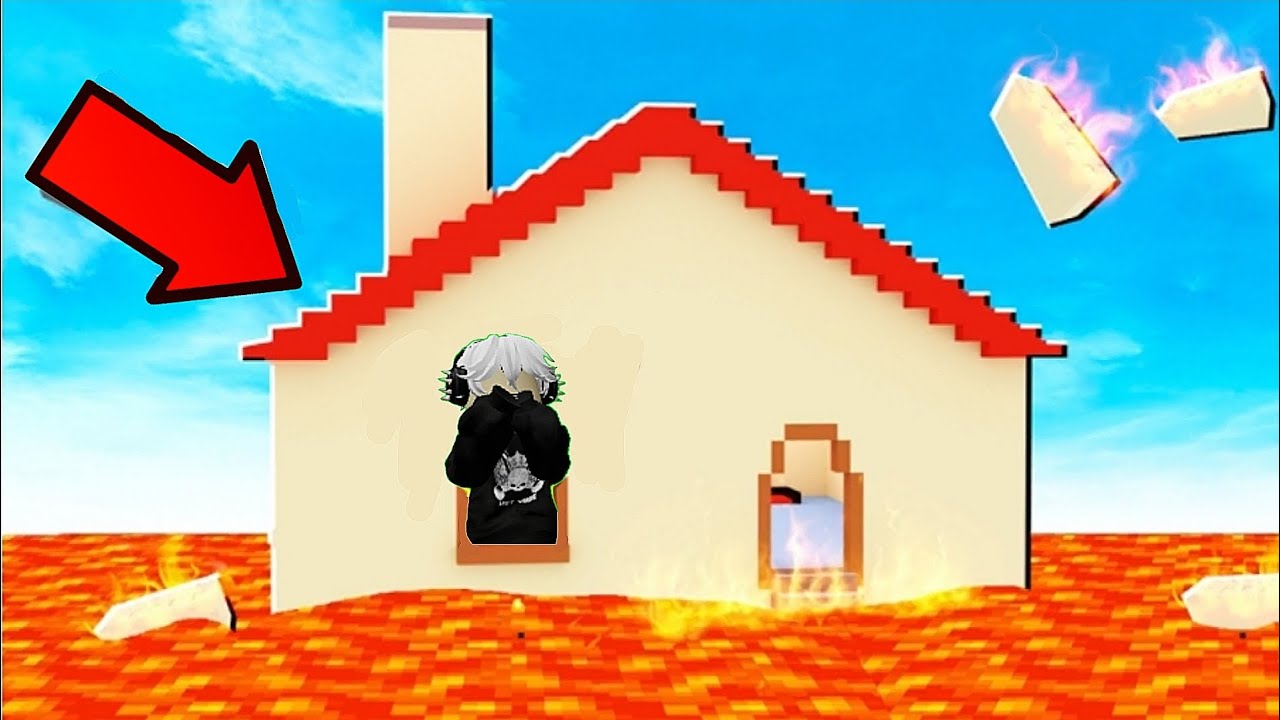 هربنا من الحمم انا وأخواتي في روبلوكس!!🔥🤨 الأرض كلها تحترق💀 || The floor is lava